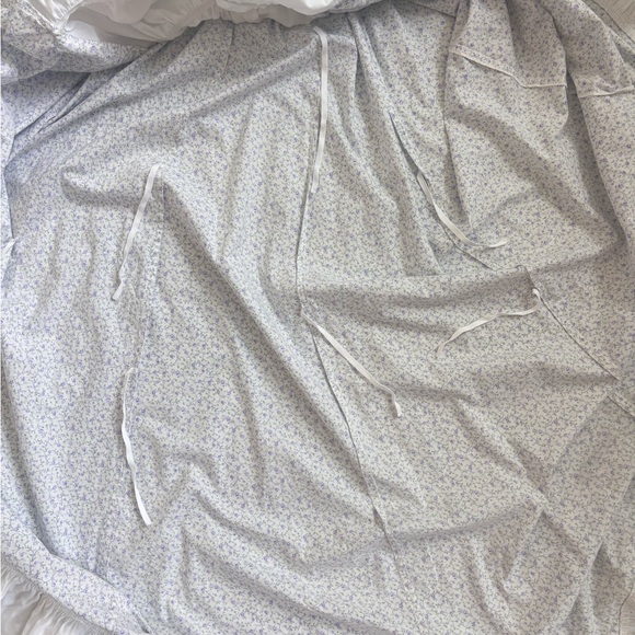 Recollections Renaissance TradWife Cosplay Floral Ruffled Skirt 100% Cotton - Picture 10 of 11